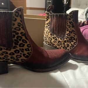 Leopard Print Women's Ankle Boots